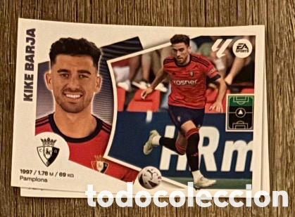 Coleccionismo cromos antiguos: KIKE BARJA OSASUNA Liga Este 2024-25 Panini sticker