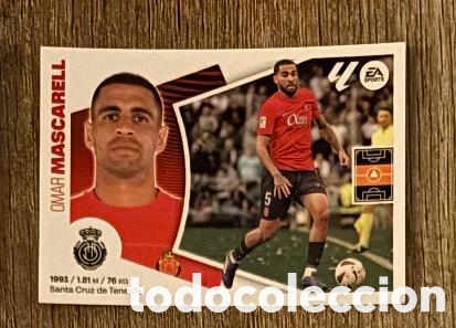 Coleccionismo cromos antiguos: OMAR MASCARELL MALLORCA Liga Este 2024-25 Panini sticker