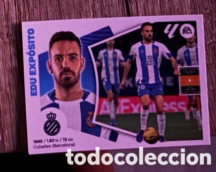 Coleccionismo cromos antiguos: EDU EXPOSITO ESPANYOL Liga Este 2024-25 Panini sticker