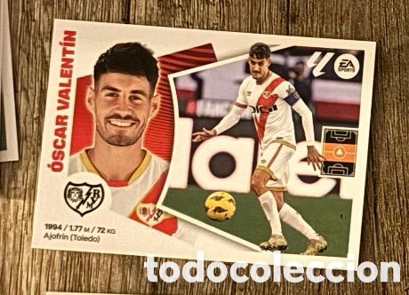 Coleccionismo cromos antiguos: OSCAR VALENTIN RAYO VALLECANO Liga Este 2024-25 Panini sticker