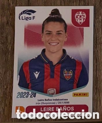 Coleccionismo cromos antiguos: LEIRE BA&Ntilde;OS LEVANTE Panini Liga F 2023-24