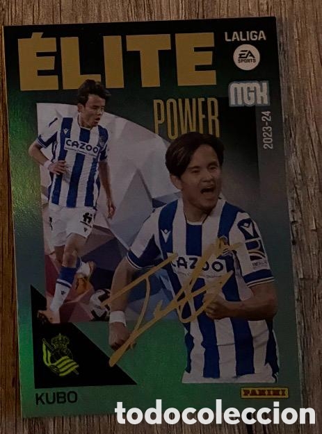 Coleccionismo cromos antiguos: KUBO REAL SOCIEDAD ELITE POWER 2023 2024 MGK MEGACRACK FIRMA