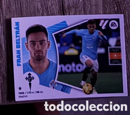 Coleccionismo cromos antiguos: FRAN BELTRAN CELTA VIGO Liga Este 2024-25 Panini sticker