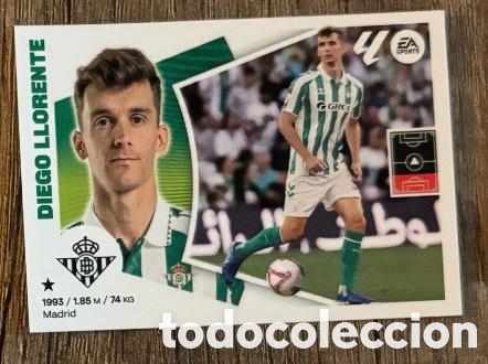 Coleccionismo cromos antiguos: DIEGO LLORENTE BETIS Liga Este 2024-25 Panini sticker