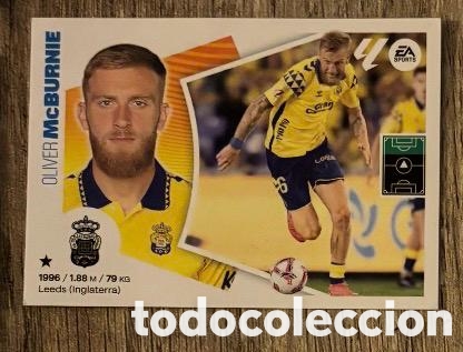 Coleccionismo cromos antiguos: MCBURNIE UD LAS PALMAS Liga Este 2024-25 Panini sticker