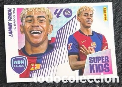 Coleccionismo cromos antiguos: LAMINE YAMAL SUPER KIDS FC BARCELONA STICKER LIGA ESTE 25 26