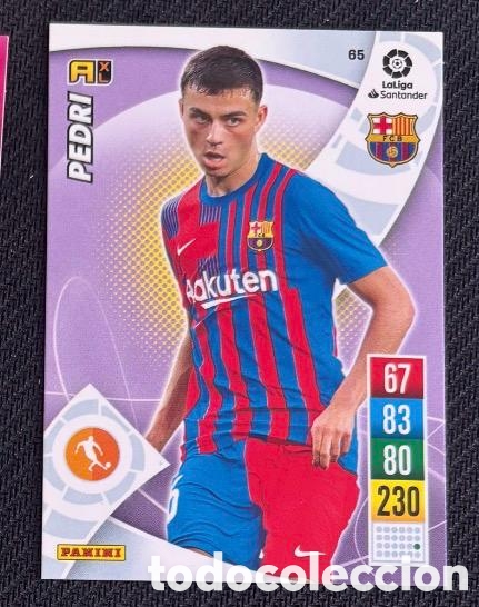 Coleccionismo cromos antiguos: 65 PEDRI FC BARCELONA Panini Adrenalyn XL LaLiga Santander 2021 22