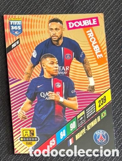 Coleccionismo cromos antiguos: MBAPPE NEYMAE PSG DOUBLE TROUBLE Panini Adrenalyn XL FIFA 365 2024