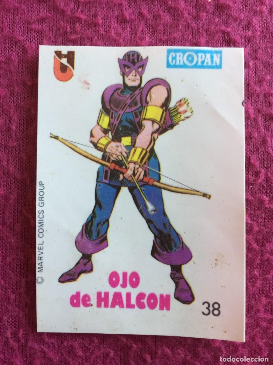Coleccionismo cromos antiguos: CROPAN : ANTIGUO CROMO N&ordm; 38 OJO DE HALCON - ALBUM DESCUBRE A TUS HEROES FANTASTICOS A&Ntilde;O 1975