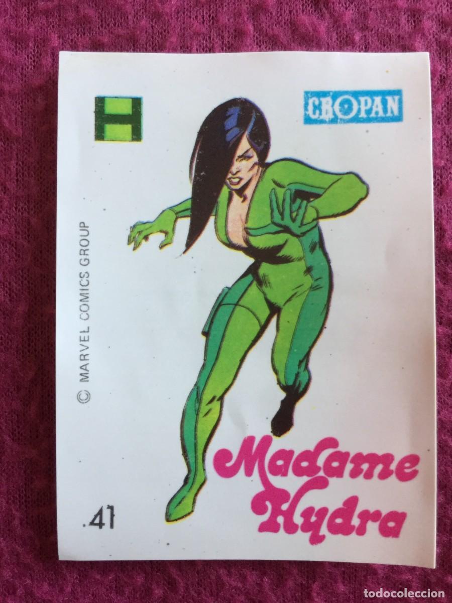 Coleccionismo cromos antiguos: CROPAN : ANTIGUO CROMO N&ordm; 41 MADAME HYDRA ALBUM DESCUBRE A TUS HEROES FANTASTICOS A&Ntilde;O 1975