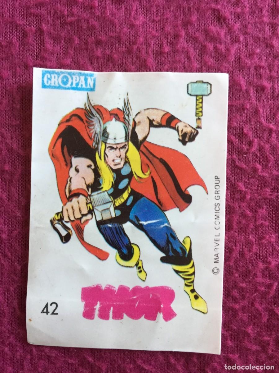 Coleccionismo cromos antiguos: CROPAN : ANTIGUO CROMO N&ordm; 42 THOR - ALBUM DESCUBRE A TUS HEROES FANTASTICOS A&Ntilde;O 1975