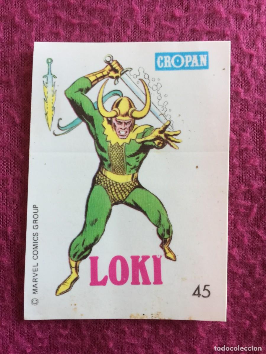 Coleccionismo cromos antiguos: CROPAN : ANTIGUO CROMO N&ordm; 45 - LOKI - ALBUM DESCUBRE A TUS HEROES FANTASTICOS A&Ntilde;O 1975