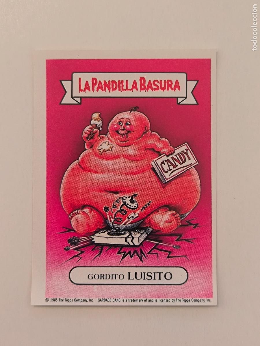 Coleccionismo cromos antiguos: CROMO LA PANDILLA BASURA - N&ordm; 10 - GORDITO LUISITO - MERCHANTE ALBUM AMARILLO (148A1)
