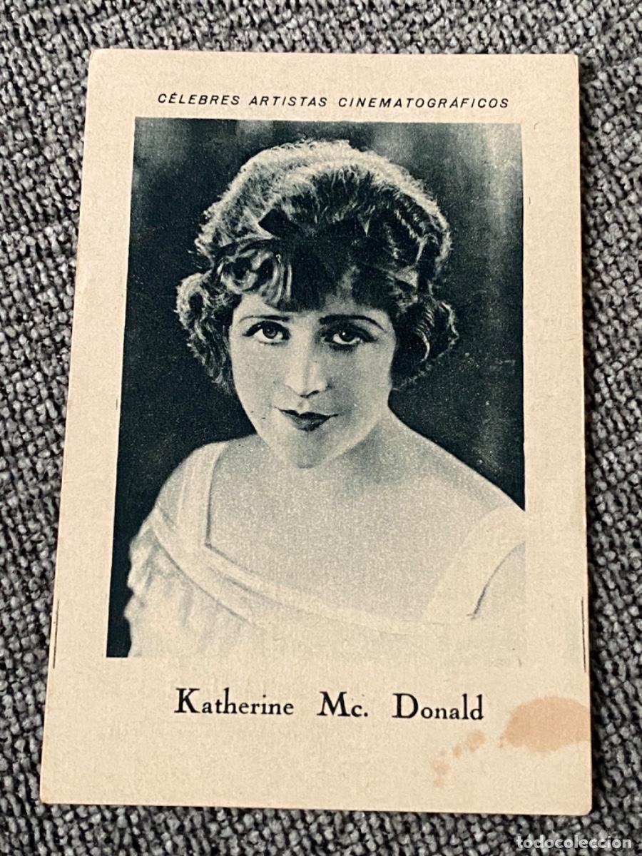 Coleccionismo cromos antiguos: ANTIGUO CROMO ACTRIZ CINE CELEBRES ARTISTAS CINEMATOGR&Aacute;FICOS KATHERINE MCDONALD MC DONALD