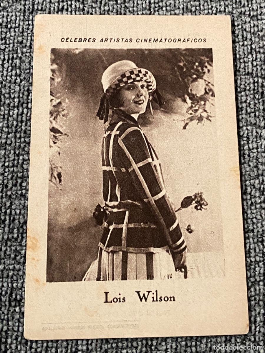 Coleccionismo cromos antiguos: ANTIGUO CROMO ACTRIZ CINE CELEBRES ARTISTAS CINEMATOGR&Aacute;FICOS LOIS WILSON 17 CHOCOLATE JUNCOSA