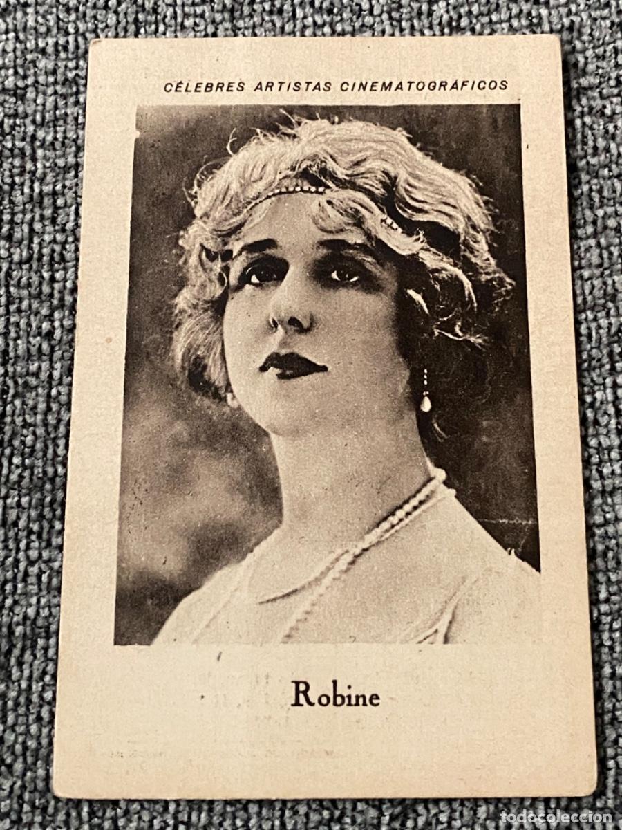 Coleccionismo cromos antiguos: ANTIGUO CROMO ACTRIZ CINE CELEBRES ARTISTAS CINEMATOGR&Aacute;FICOS ROBINE 7 CHOCOLATE JUNCOSA