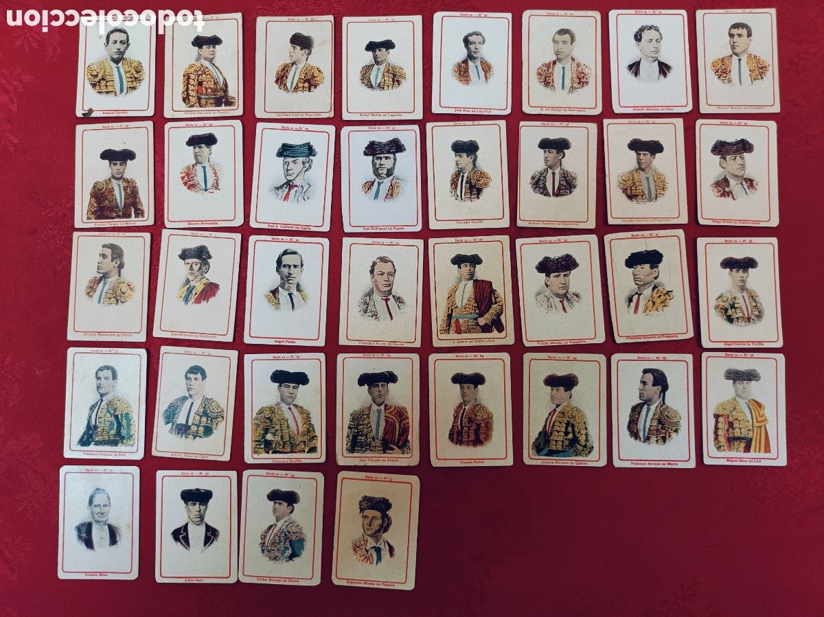 Coleccionismo cromos antiguos: COLECCION DE 36 FOTOTIPIAS SERIE 12. TOREROS. ANTERIOR A 1915