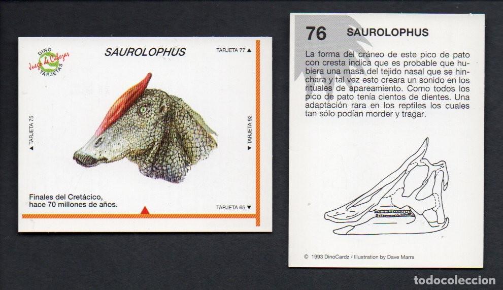 Coleccionismo cromos antiguos: CROMO N&ordm; 76 DE LA COLECCI&Oacute;N DINOCARDZ 1993. NUEVO.