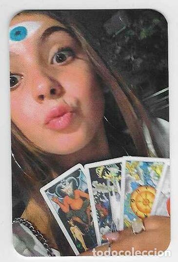 Coleccionismo cromos antiguos: CALENDARIO DE BOLSILLO A&Ntilde;O 2026 CHICA Y CARTAS DE TAROT - VER FOTO REVERSO