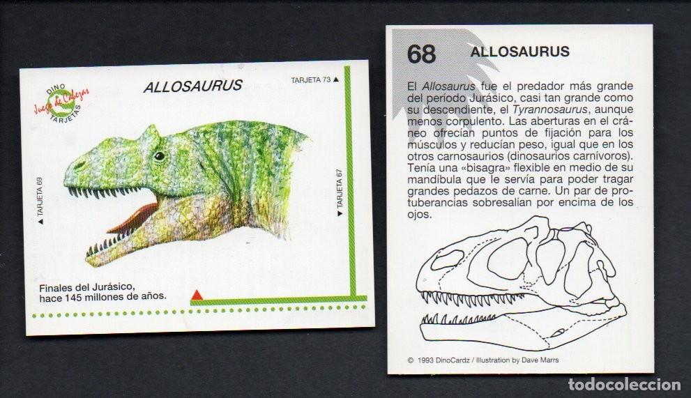 Coleccionismo cromos antiguos: CROMO N&ordm; 68 DE LA COLECCI&Oacute;N DINOCARDZ 1993. NUEVO.