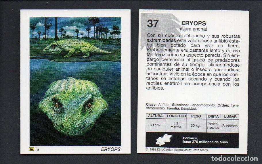 Coleccionismo cromos antiguos: CROMO N&ordm; 37 DE LA COLECCI&Oacute;N DINOCARDZ 1993. NUEVO.