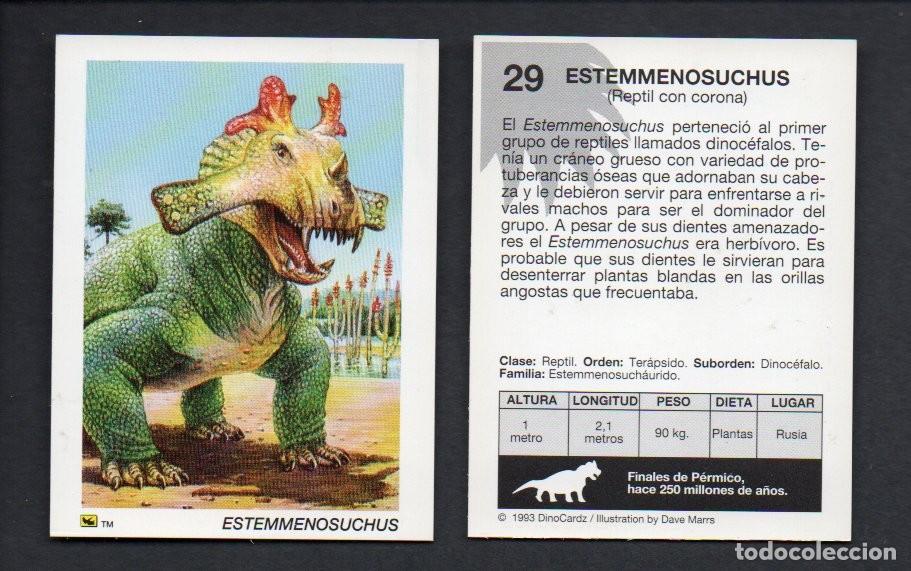 Coleccionismo cromos antiguos: CROMO N&ordm; 29 DE LA COLECCI&Oacute;N DINOCARDZ 1993. NUEVO.