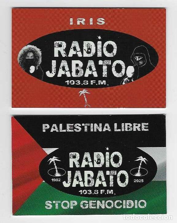 Coleccionismo cromos antiguos: 2 CALENDARIOS DE BOLSILLO A&Ntilde;OS 2024 - 2025 RADIO JABATO 103.8 F.M. - MADRID - VER FOTO REVERSOS