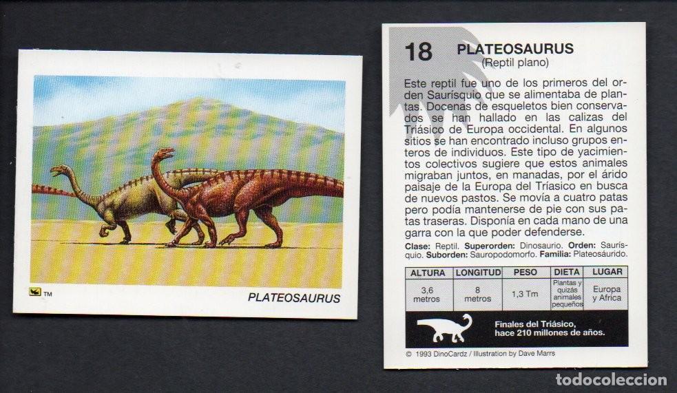 Coleccionismo cromos antiguos: CROMO N&ordm; 18 DE LA COLECCI&Oacute;N DINOCARDZ 1993. NUEVO.