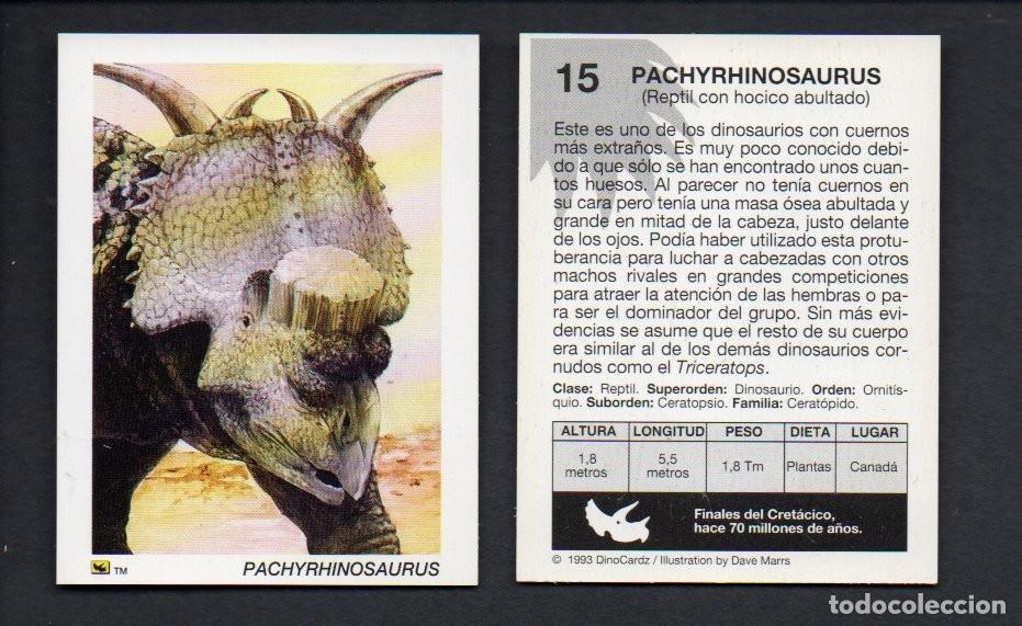 Coleccionismo cromos antiguos: CROMO N&ordm; 15 DE LA COLECCI&Oacute;N DINOCARDZ 1993. NUEVO.