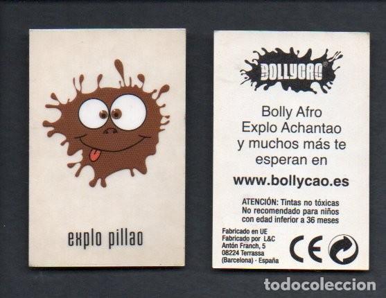 Coleccionismo cromos antiguos: ANTIGUO CROMO ADHESIVO BOLLYCAO - BOLLY AFRO, EXPLO ACHANTAO..., EXPLO PILLAO. SIN PEGAR. RARO.