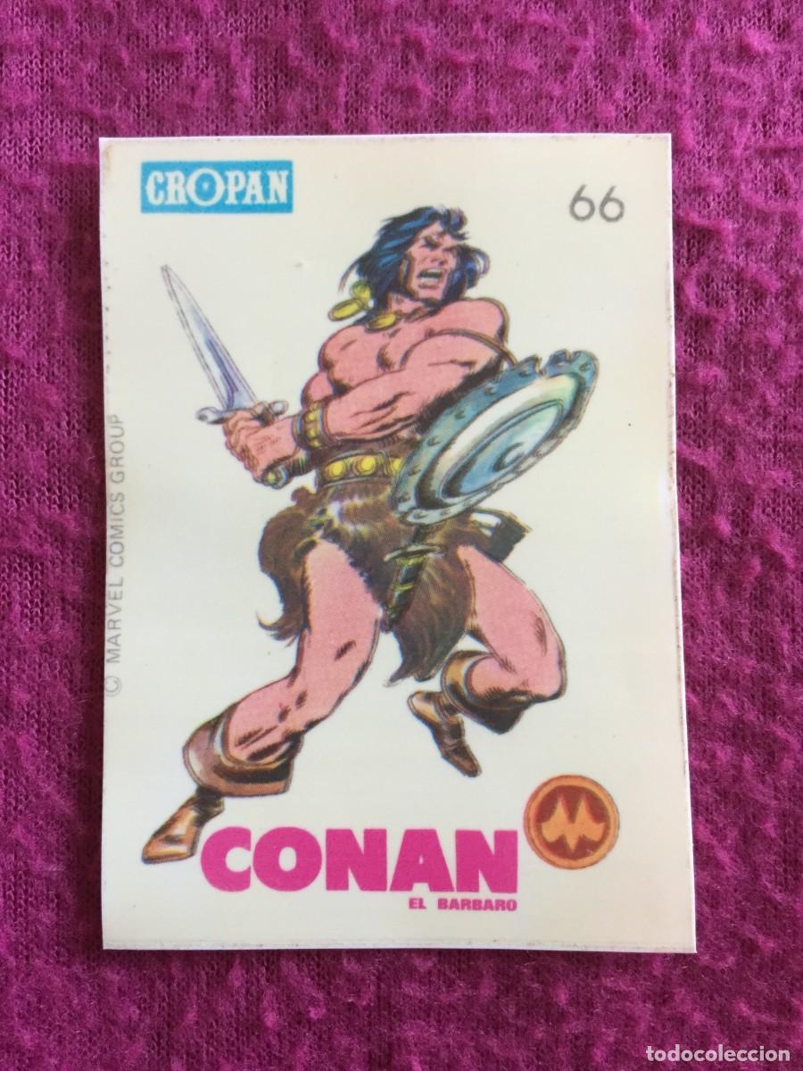 Coleccionismo cromos antiguos: CROPAN : ANTIGUO CROMO N&ordm; 66 CONAN ALBUM DESCUBRE A TUS HEROES FANTASTICOS A&Ntilde;O 1975