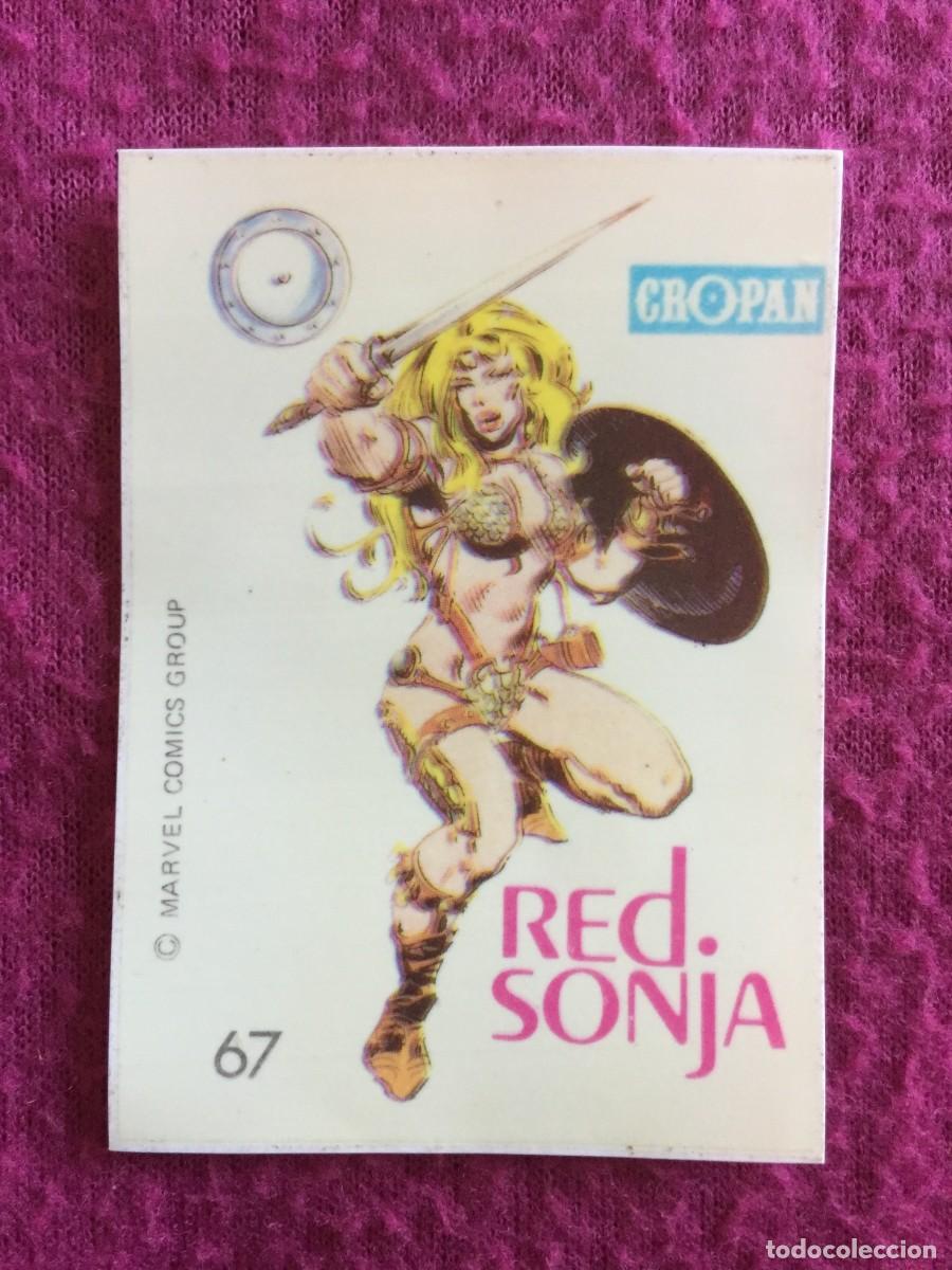Coleccionismo cromos antiguos: CROPAN : ANTIGUO CROMO N&ordm; 67 RED SONJA ALBUM DESCUBRE A TUS HEROES FANTASTICOS A&Ntilde;O 1975