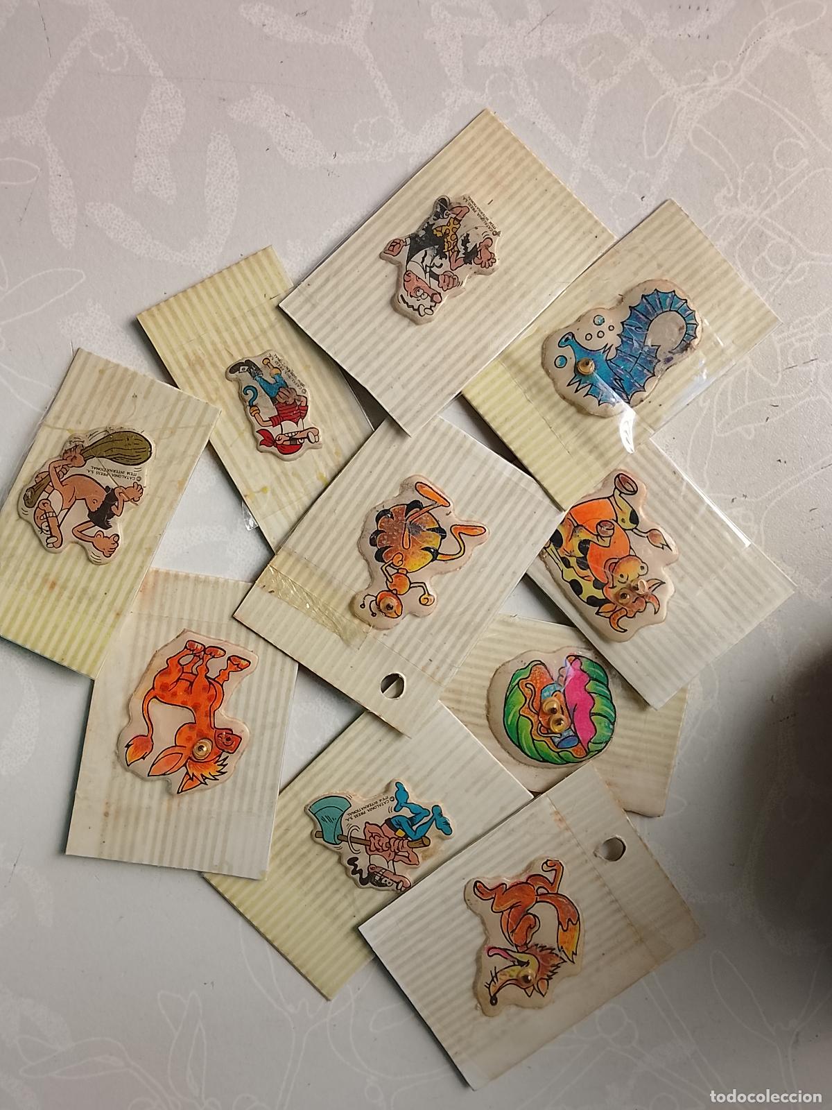 Coleccionismo cromos antiguos: GRAN LOTE CROMOS ADHESIVOS ANTIGUOS MORTADELO Y FILEMON OJOS MOVILES BIMBO PANRICO BOLLYCAO CROPAN