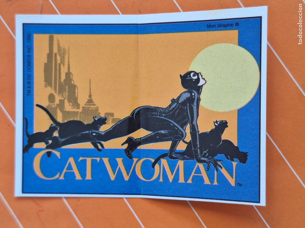 Sammeln alte Sammelbilder: PANRICO 1992 ADHESIVO NUNCA PEGADO BATMAN VUELVE N 15 CATWOMAN DC COMICS PEL&Iacute;CULA