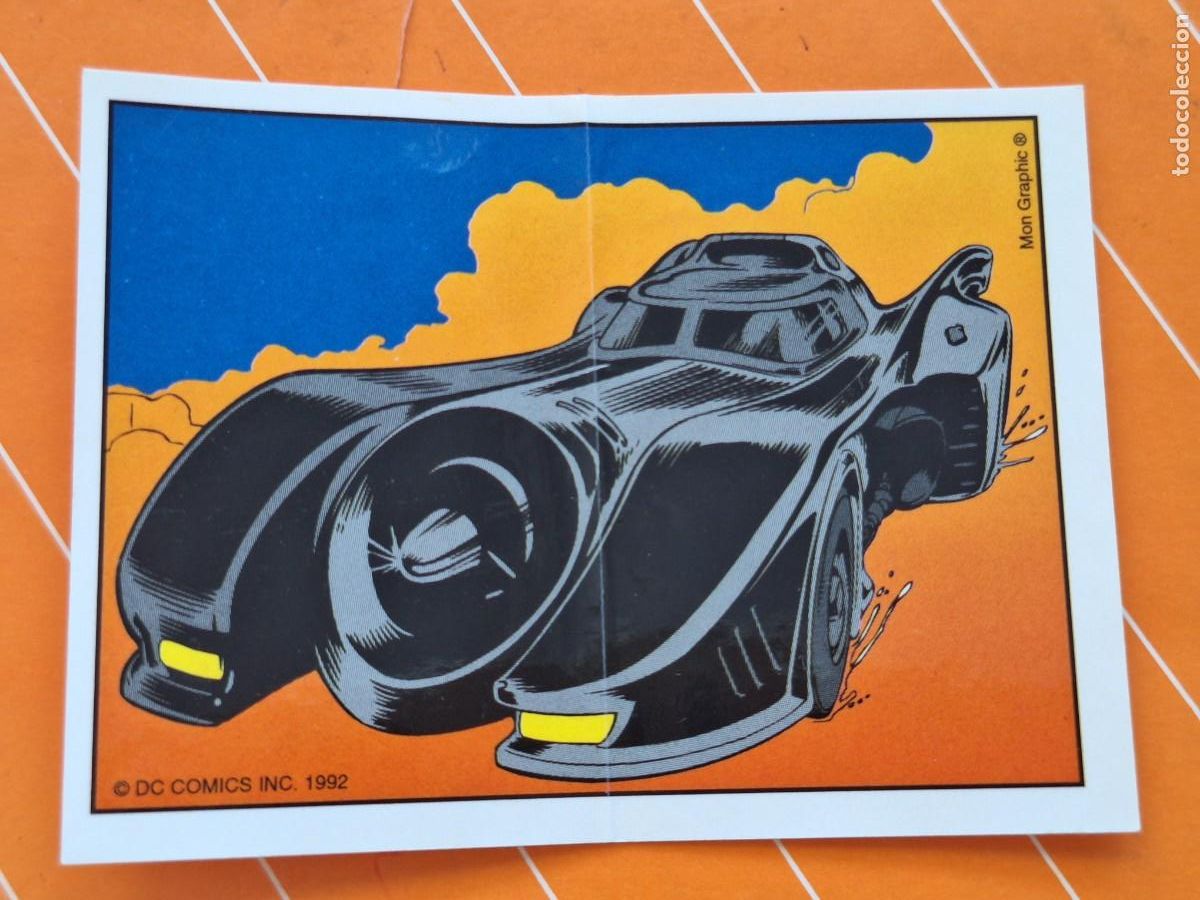 Sammeln alte Sammelbilder: PANRICO 1992 ADHESIVO NUNCA PEGADO BATMAN VUELVE N 18 BATMOVIL DC COMICS PEL&Iacute;CULA