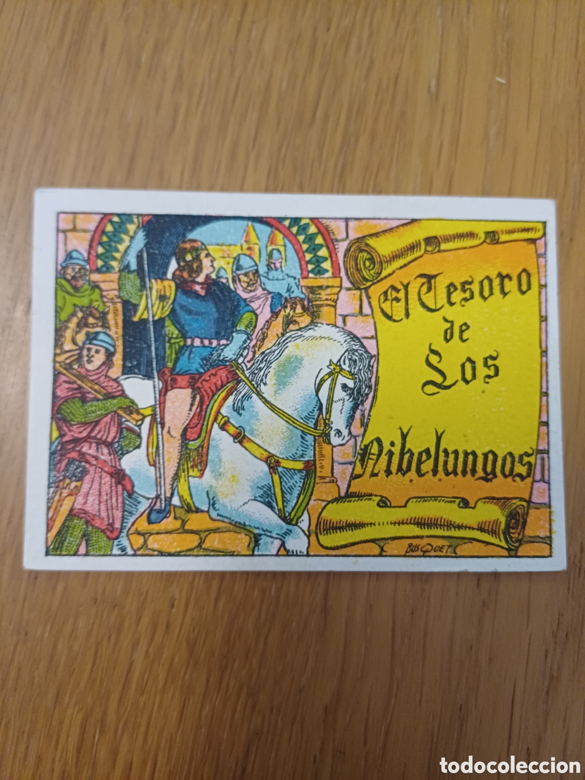 Coleccionismo cromos antiguos: cromo numero 1 de el tesoro de los Nibelungos, sin publicidad, muy dificil
