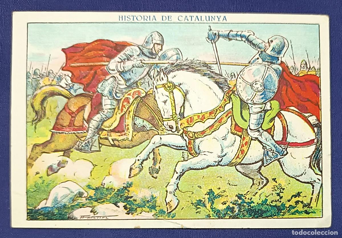 Coleccionismo cromos antiguos: CROMO HISTORIA DE CATALUNYA N&ordm; 34 BIS.XOCOLATA JUNCOSA