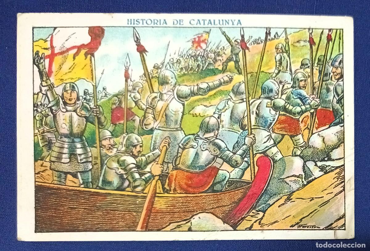 Coleccionismo cromos antiguos: CROMO HISTORIA DE CATALUNYA N&ordm; 71.XOCOLATA JUNCOSA