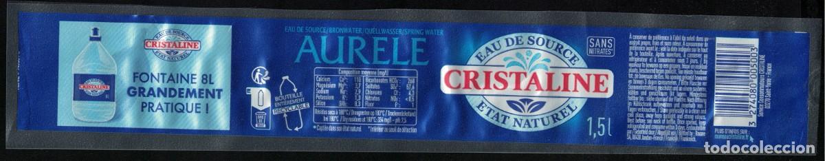 Coleccionismo cromos antiguos: Francia Etiquette Eau de Source Aurele Cristaline Fontaine 8 L RP605