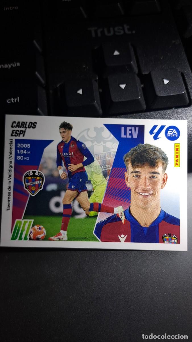 Coleccionismo cromos antiguos: CROMO CARLOS ESPI 19A 19 A LEVANTE LIGA 2025 2026 25 26 ESTE PANINI NUNCA PEGADO