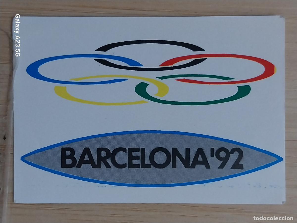Coleccionismo cromos antiguos: BARCELONA 92 AROS OLIMPICOS OLIMPIADAS CROMO ORIGINAL SIN PEGAR NUNCA 6.9X4.85CMS ADHESIVO