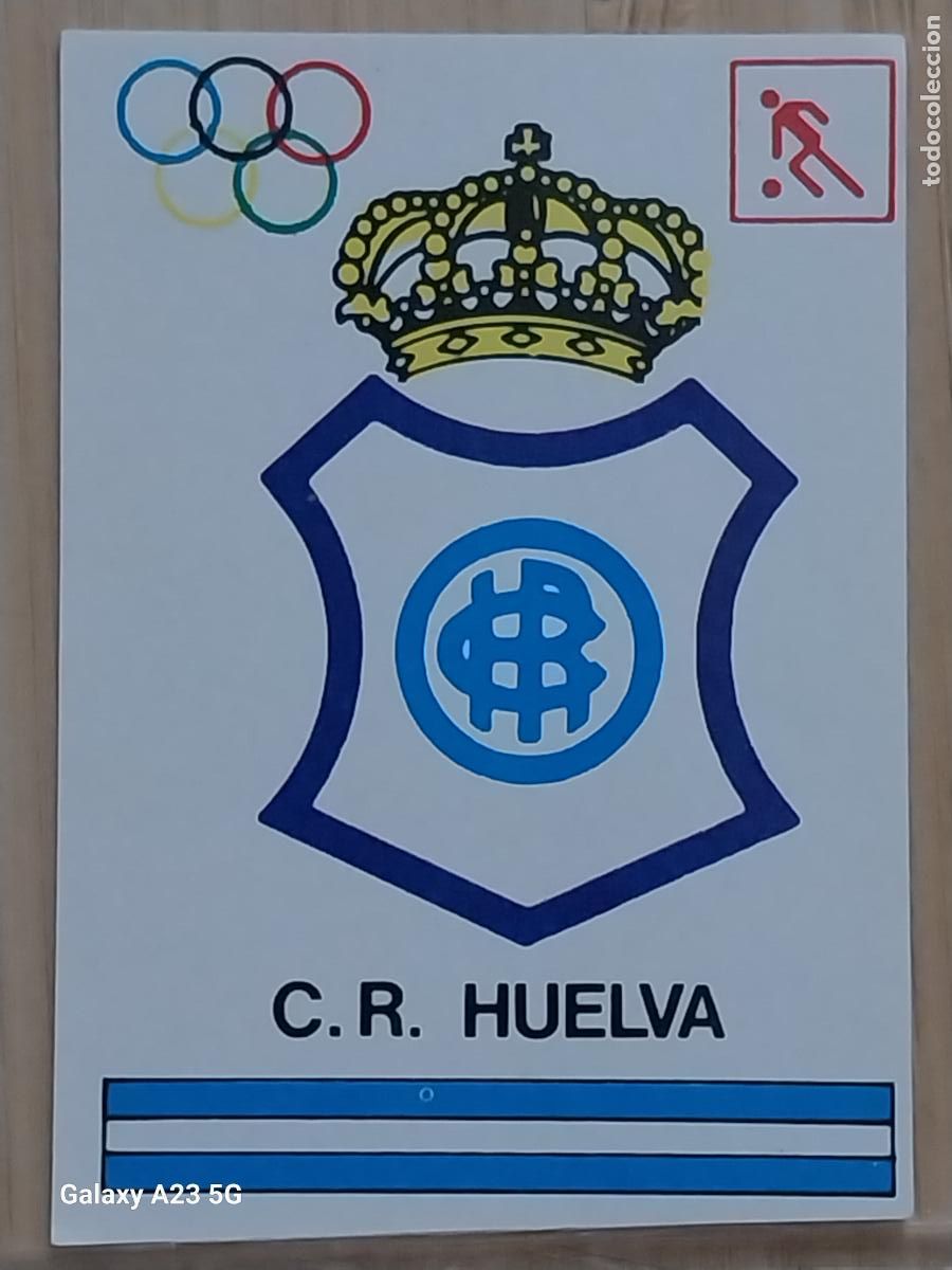 Coleccionismo cromos antiguos: RECREATIVO HUELVA BARCELONA 92 OLIMPIADAS CROMO ORIGINAL SIN PEGAR NUNCA 6.9X4.85CMS ADHESIVO