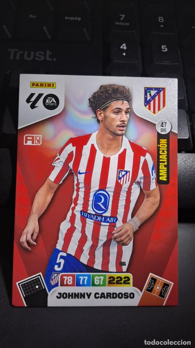 Collectable Antique Stickers: ADRENALYN XL JOHNNY CARDOSO 47 BIS AMPLIACION ATLETICO DE MADRID CROMO LIGA 2025 2026 25 26 PANINI