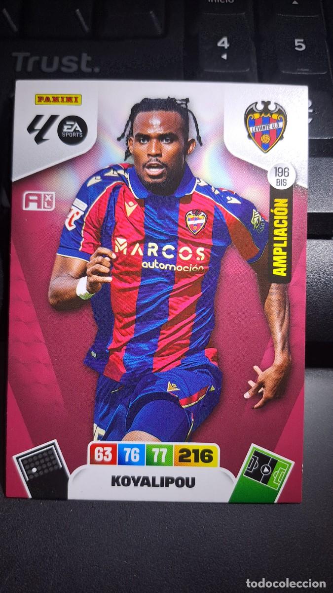 Coleccionismo cromos antiguos: ADRENALYN XL KOYALIPOU 196 BIS AMPLIACION LEVANTE CROMO LIGA 2025 2026 25 26 PANINI