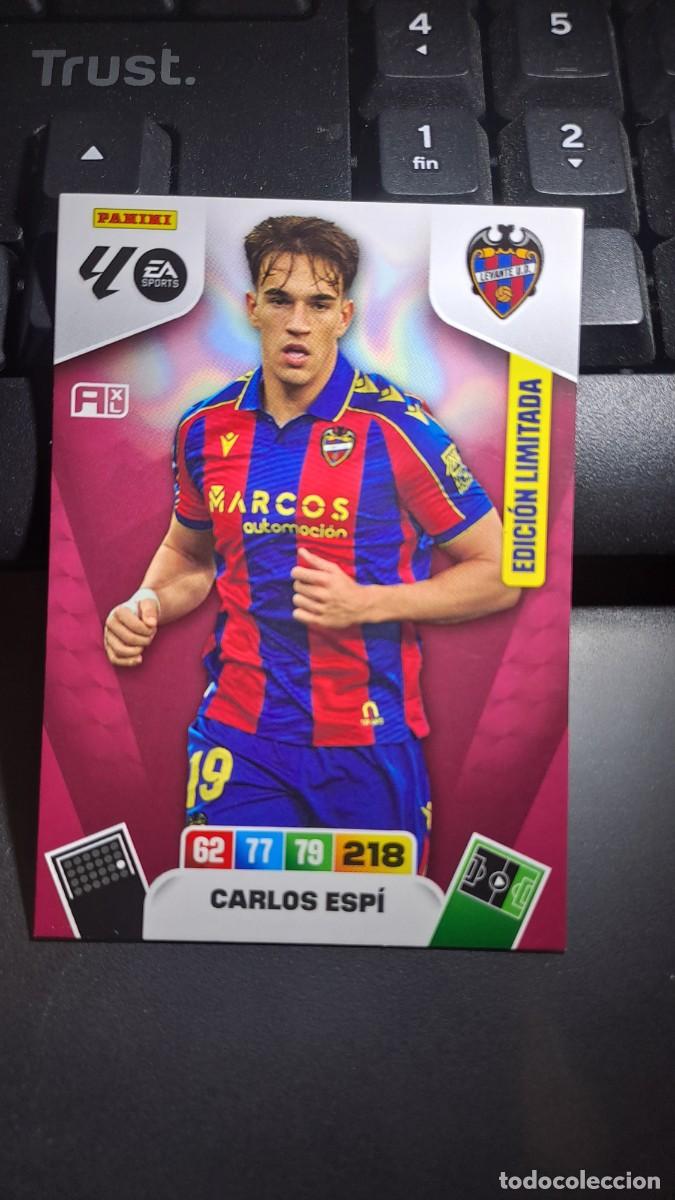 Coleccionismo cromos antiguos: ADRENALYNE XL CARLOS ESPI LEVANTE EDICION LIMITADA CROMO LIGA 2025 2026 25 26 PANINI