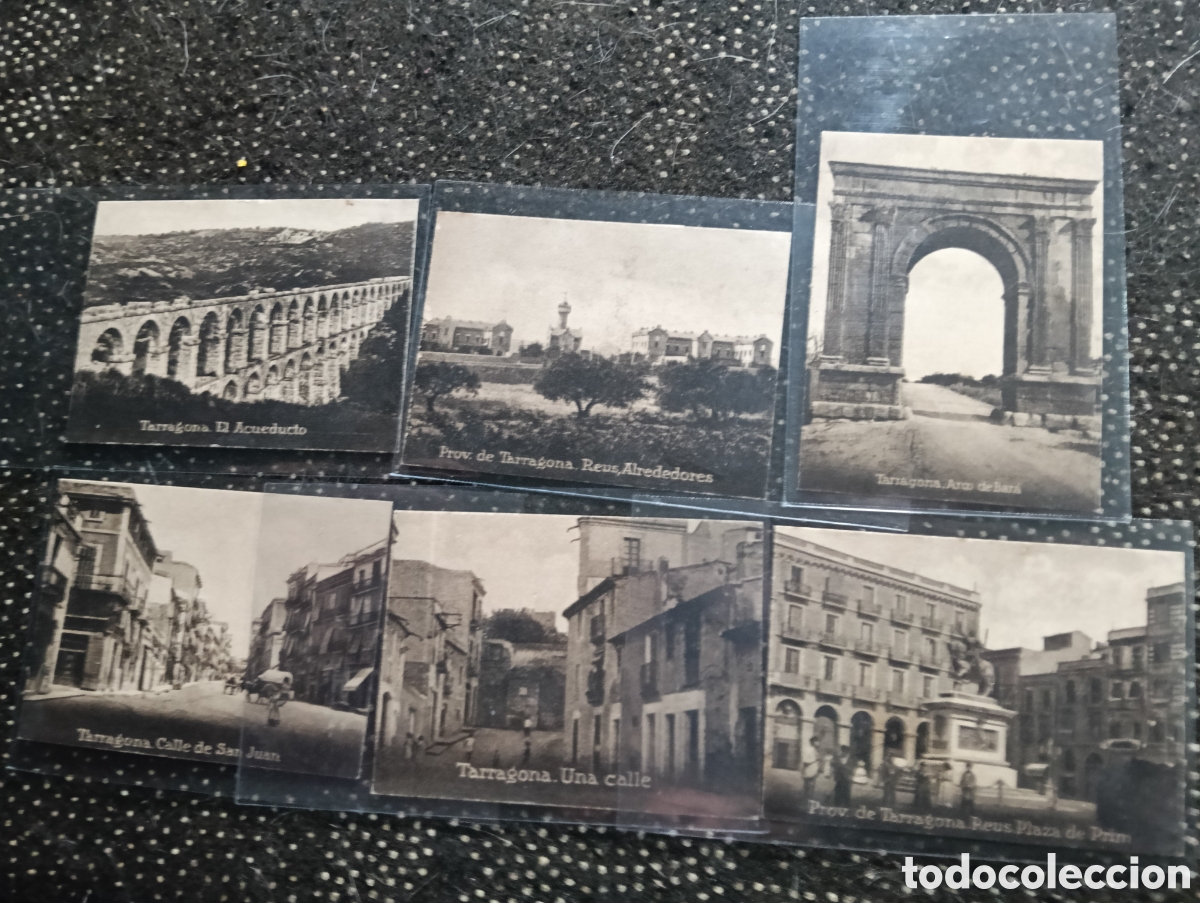 Coleccionismo cromos antiguos: Lote de 6 cromos de la serie Espa&ntilde;a (Tarragona) album Espa&ntilde;a y Am&eacute;rica Latina Henry Clay, la Habana