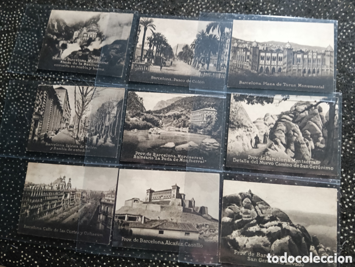 Coleccionismo cromos antiguos: Lote de 9 cromos de la serie Espa&ntilde;a (Barcelona) album Espa&ntilde;a y Am&eacute;rica Latina Henry Clay, la Habana