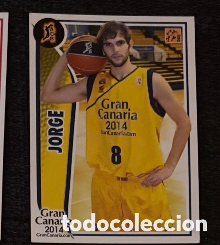Coleccionismo cromos antiguos: JORGE GRAN CANARIA 2014 BALONCESTO BASKET ACB 2009 2010 panini