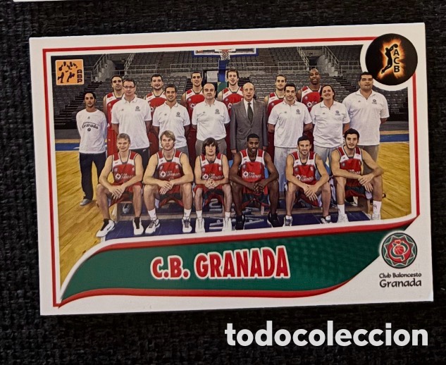 Coleccionismo cromos antiguos: GRANADA ALINEACI&Oacute;N BALONCESTO BASKET ACB 2009 2010 panini
