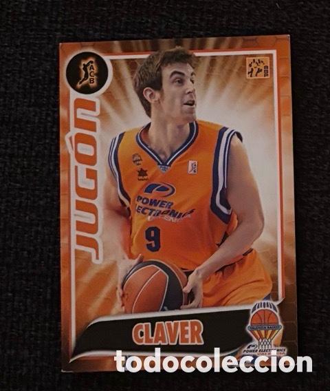 Coleccionismo cromos antiguos: V&Iacute;CTOR CLAVER POWER ELECTRONICS BALONCESTO BASKET ACB 2009 2010 panini VALENCIA BASKET JUG&Oacute;N